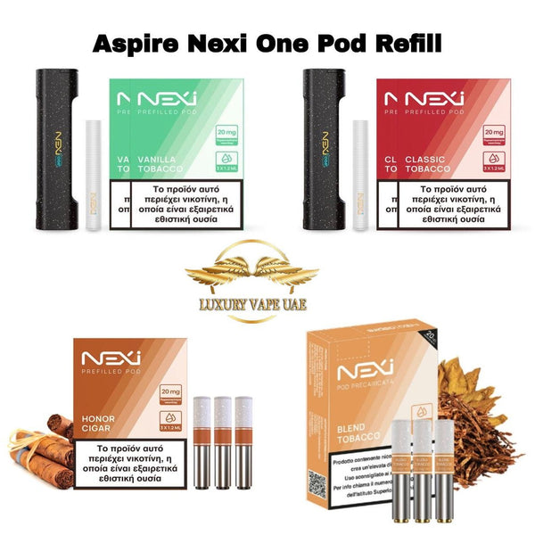 ASPIRE NEXI ONE Prefilled Pods (20mg) Nicotine In Dubai| Luxury Smoke AE ASPIRE NEXI ONE Prefilled Pods (20mg) Nicotine In Dubai| Luxury Smoke AE