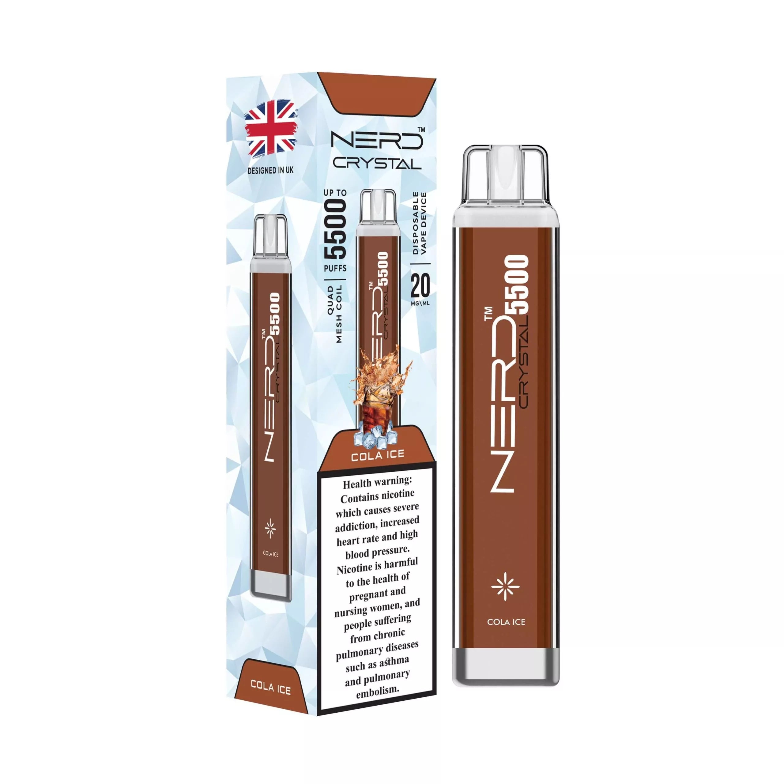 Nerd Crystal 5500 Puffs Disposable vape Dubai