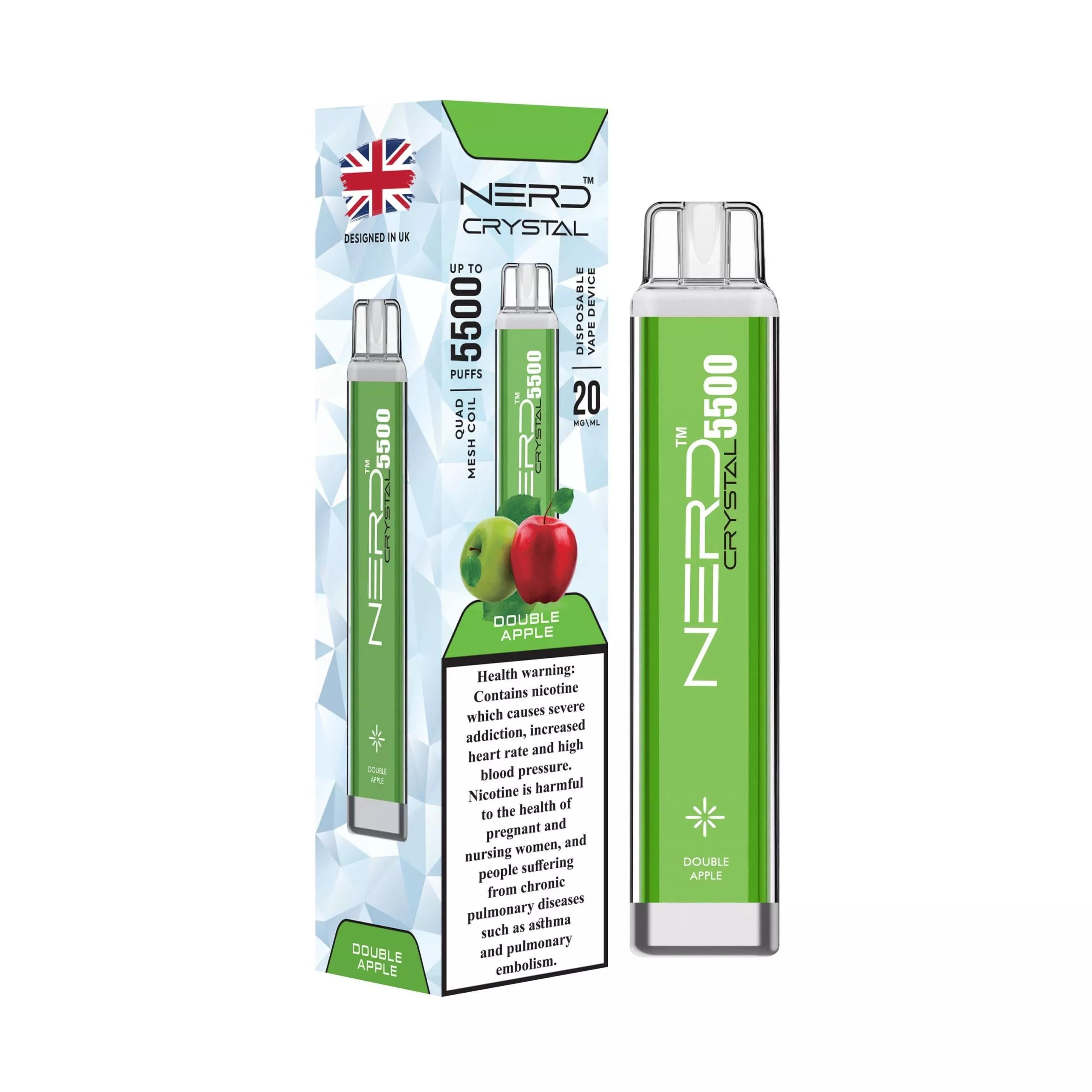 Nerd Crystal 5500 Puffs Disposable vape Dubai