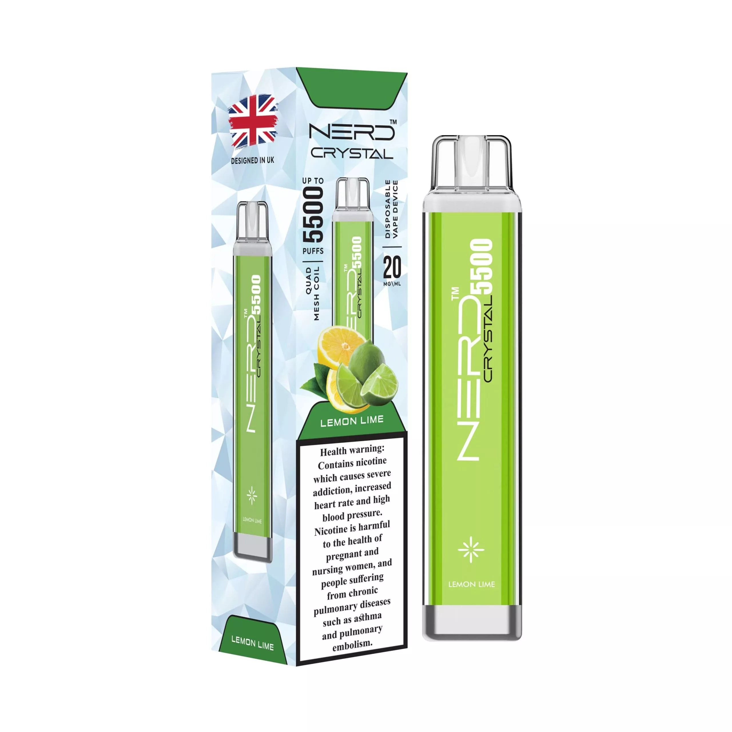 Nerd Crystal 5500 Puffs Disposable vape Dubai
