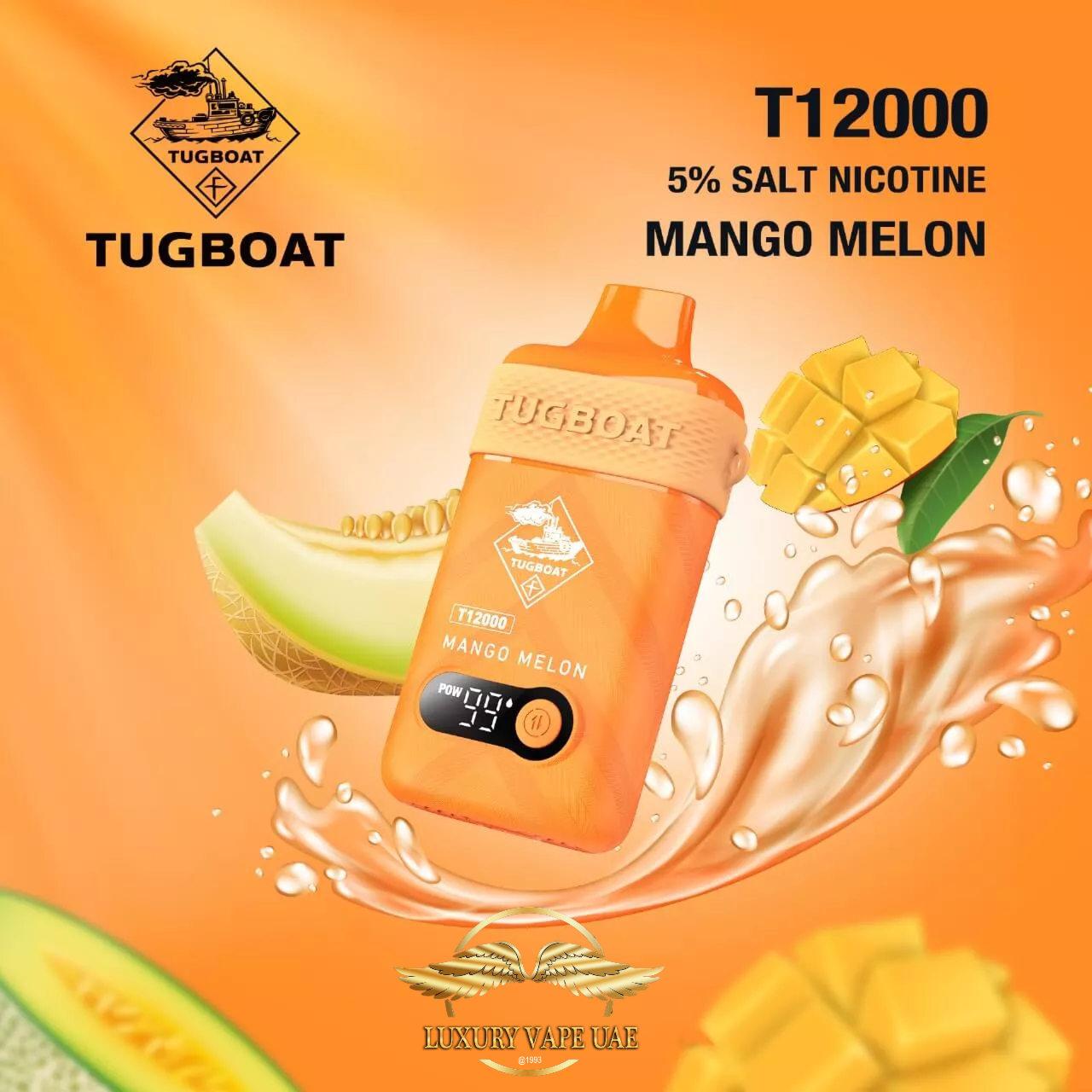 MANGO PASSION FRUIT BY TUGBOAT T12000 PUFFS - IN DUBAI|