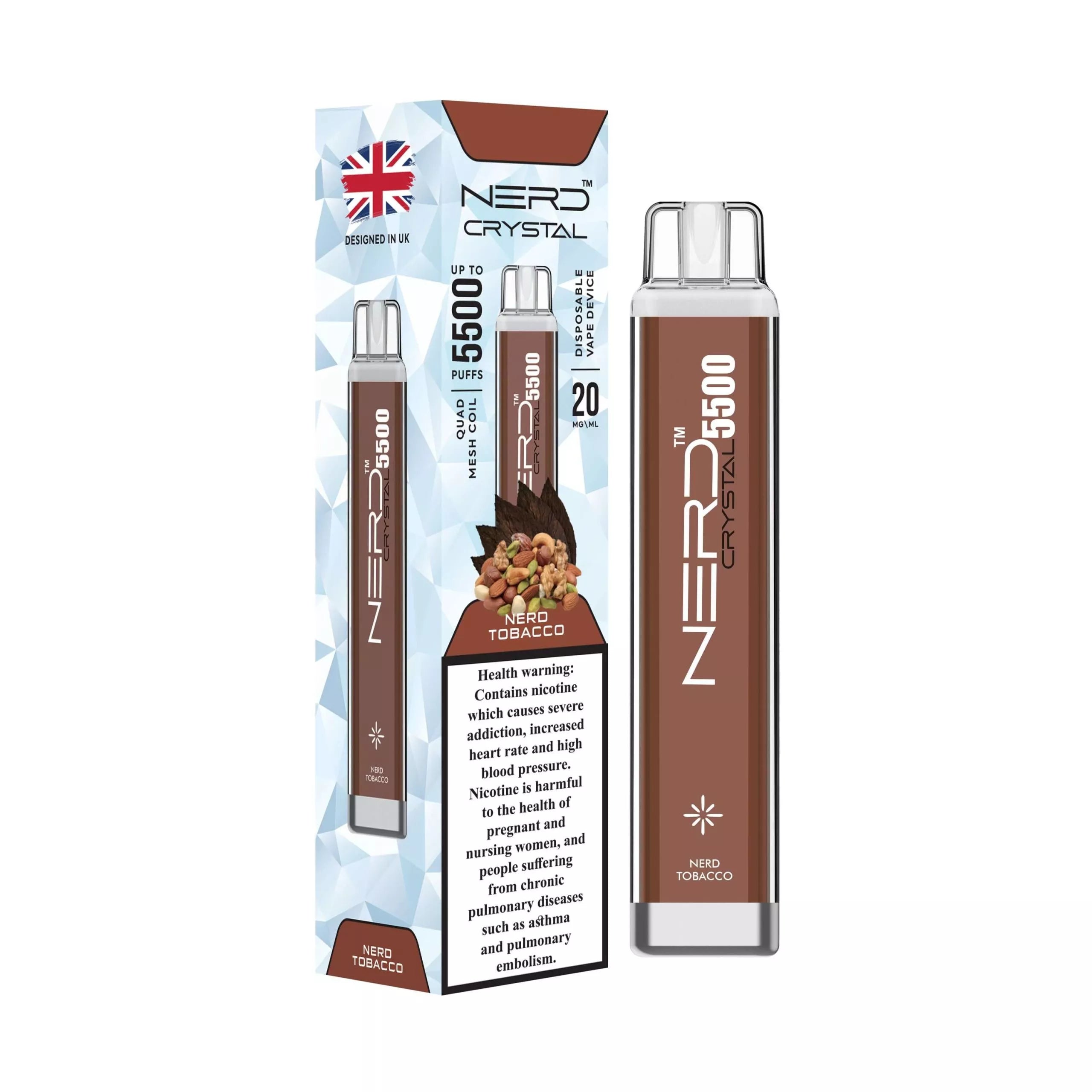 Nerd Crystal 5500 Puffs Disposable vape Dubai