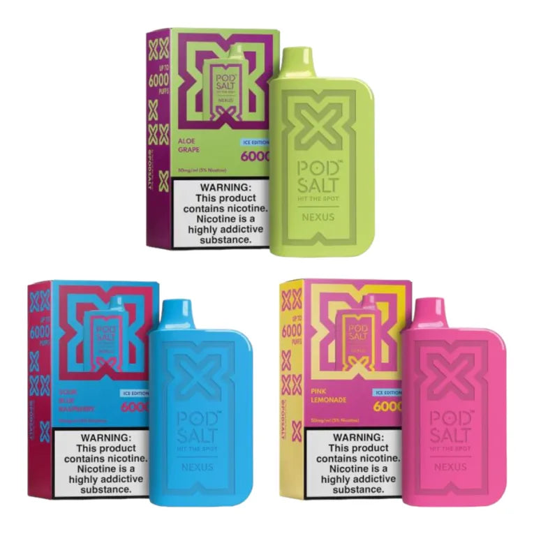 New POD SALT NEXUS 6000 Puffs With Ice Edition|Dubai