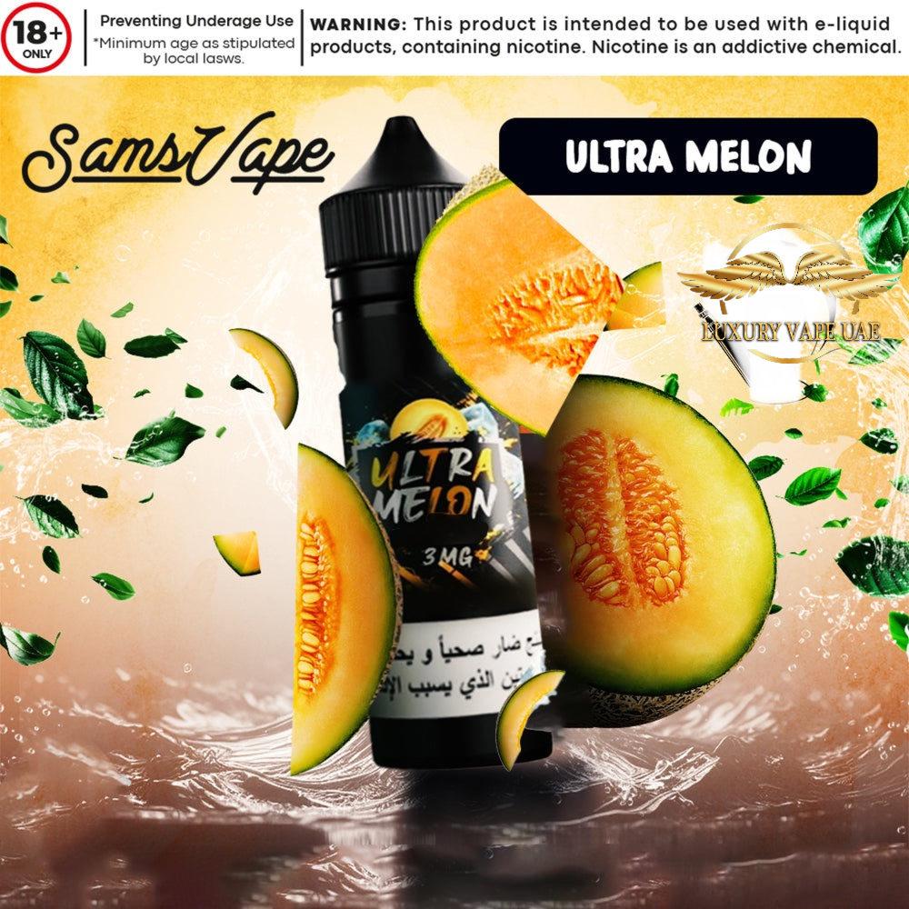 Ultra Melon E-liquid 60ml By Sam Vapes|