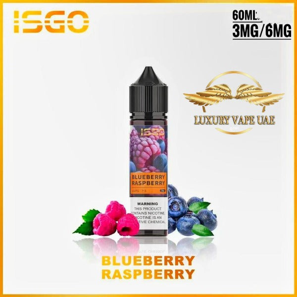 BLUEBERRY RASPBERRY BY ISGO E-LIQUID 60ML
