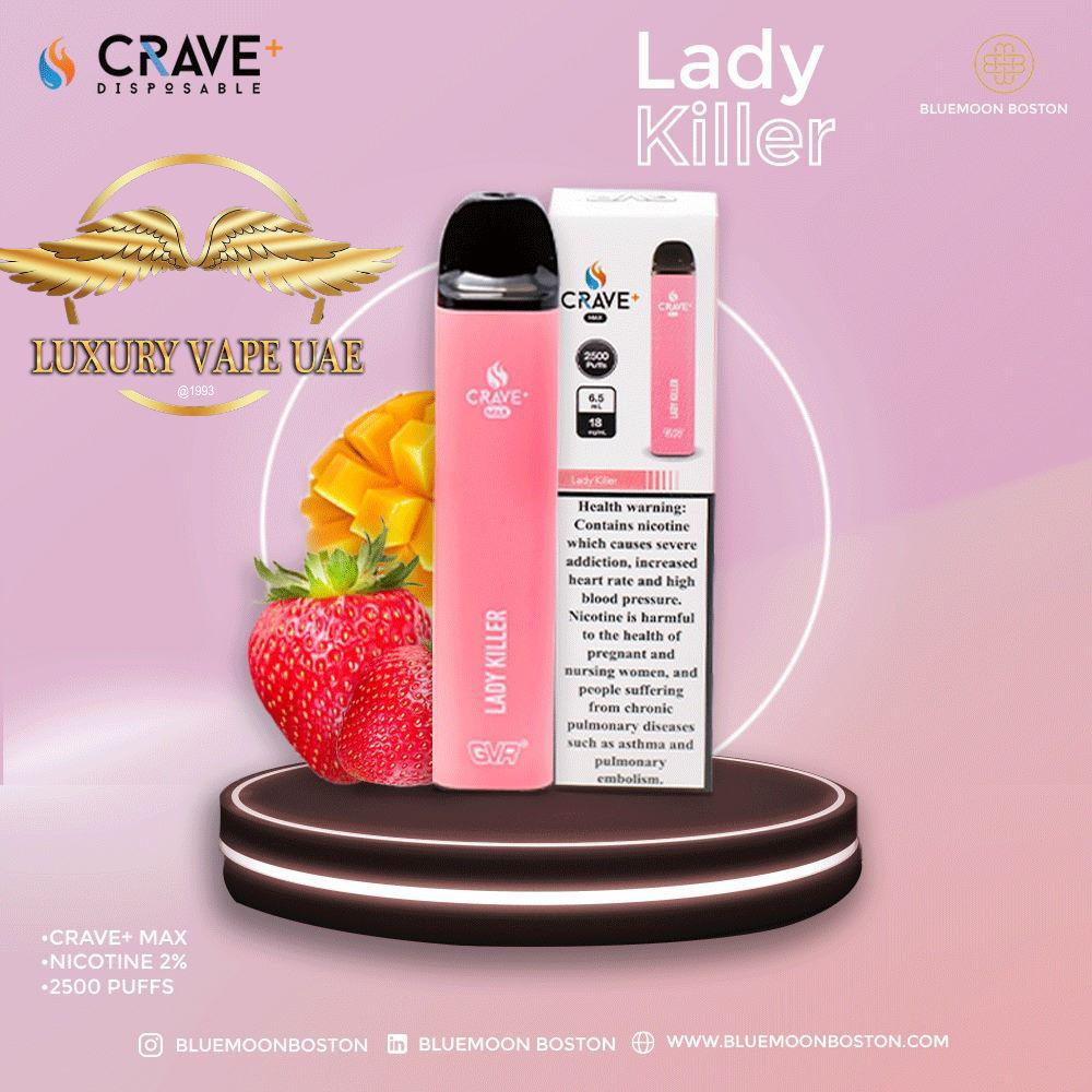 NEW CRAVE MAX 2500 PUFFS DISPOSABLE VAPE