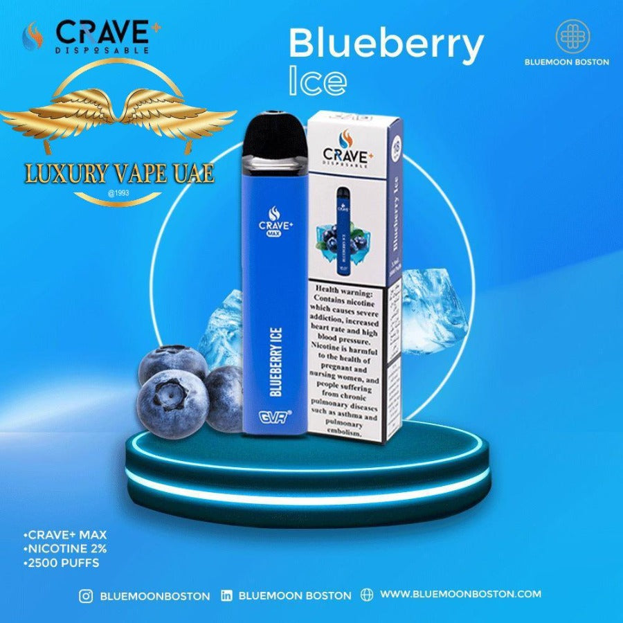 NEW CRAVE MAX 2500 PUFFS DISPOSABLE VAPE
