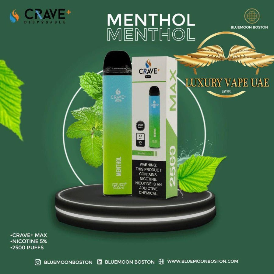 NEW CRAVE MAX 2500 PUFFS DISPOSABLE VAPE
