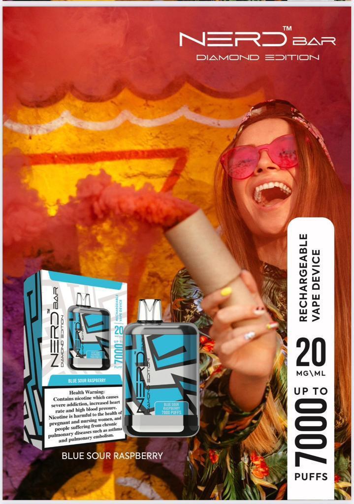 BUY NERD DIAMOND 7000 PUFFS DISPOSABLE DUBAI UAE