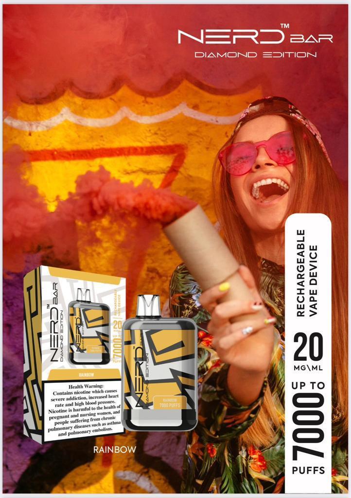 BUY NERD DIAMOND 7000 PUFFS DISPOSABLE DUBAI UAE