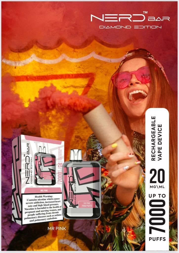 BUY NERD DIAMOND 7000 PUFFS DISPOSABLE DUBAI UAE