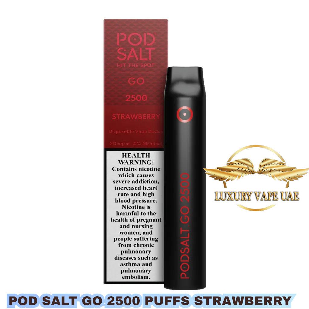 BUY POD SALT GO STRAWBERRY 2500 PUFFS IN DUBAI