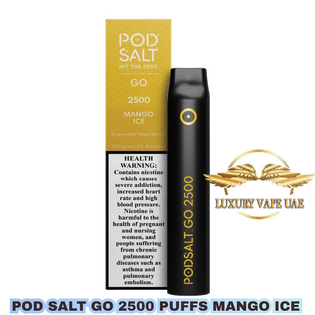 BUY POD SALT GO MANGO ICE 2500 PUFFS IN DUBAI