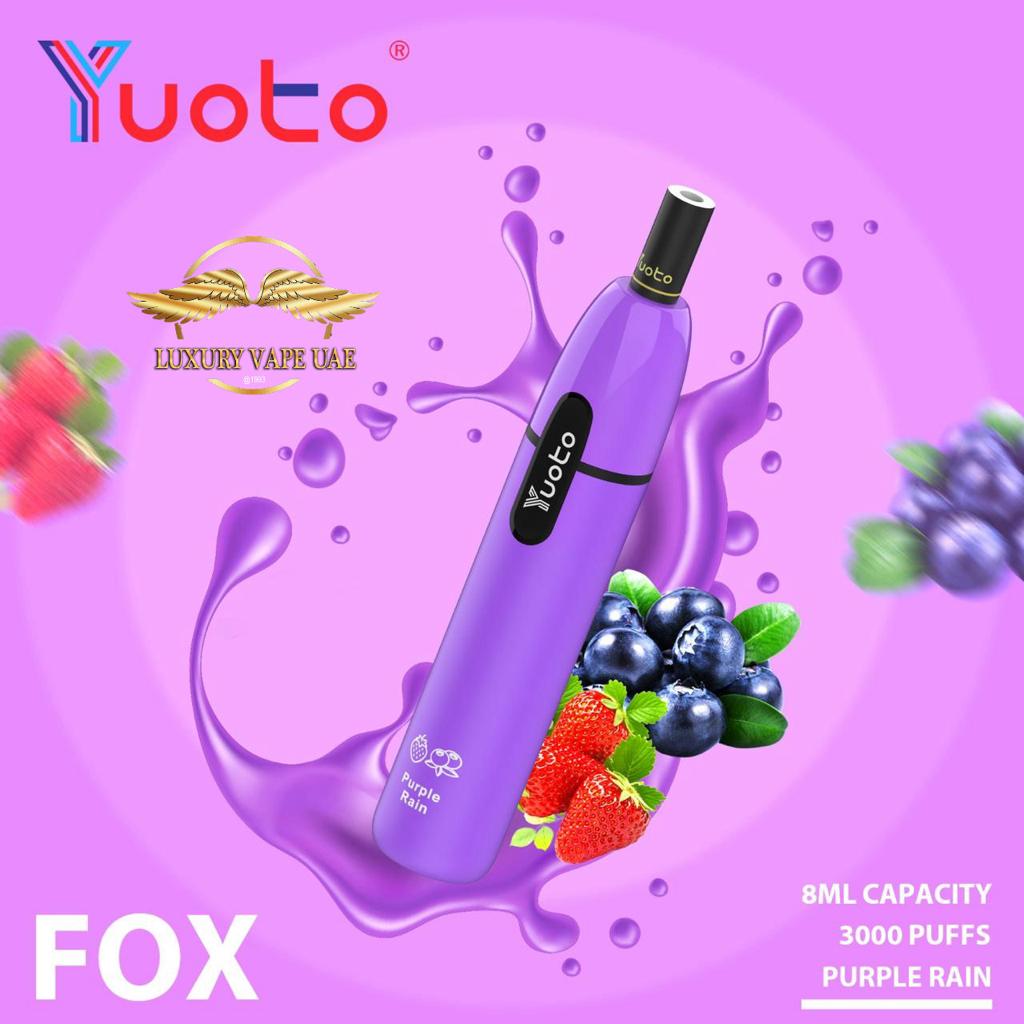 BUY YUOTO FOX 3000 PUFFS 50MG DISPOSABLE DUBAI UAE