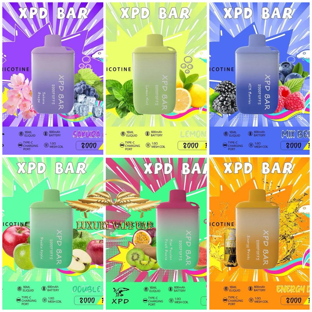 BUY XPD 8000 Puffs Disposable Vape DUBAI