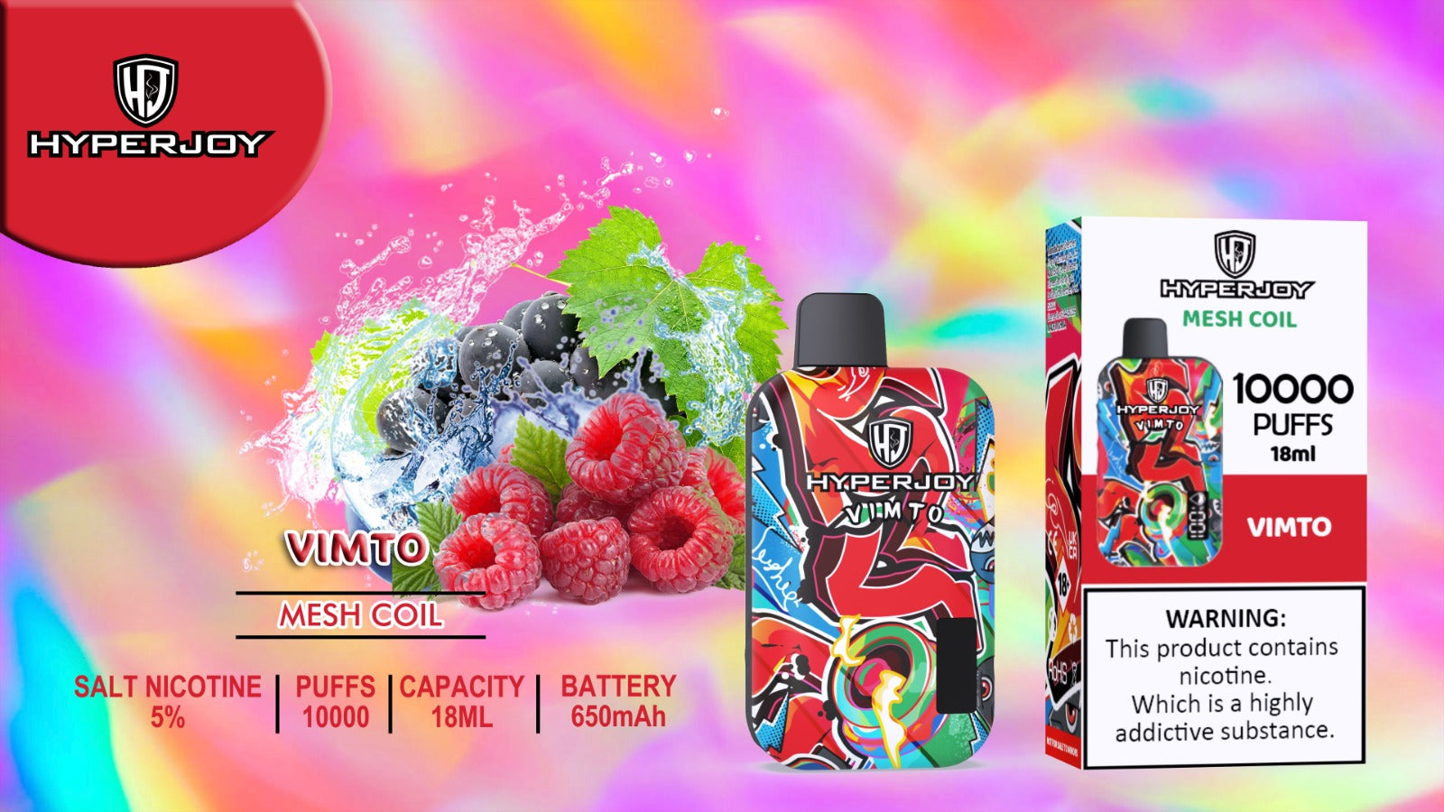 HYPERJOY 10000 PUFFS DISPOSABLE VAPE UAE