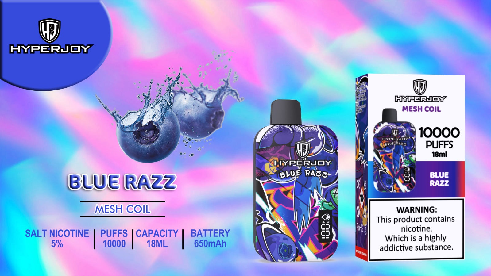 HYPERJOY 10000 PUFFS DISPOSABLE VAPE UAE