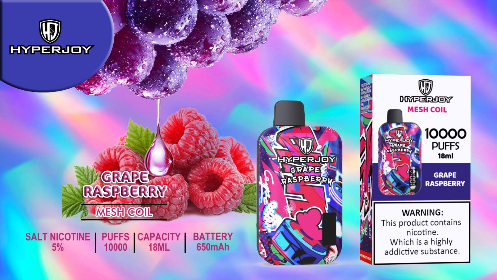 HYPERJOY 10000 PUFFS DISPOSABLE VAPE UAE
