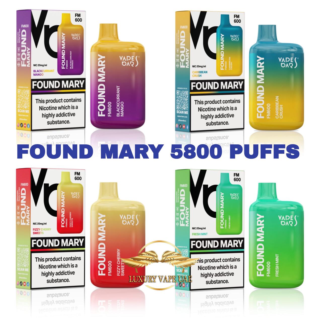 Vapes Bar Found Mary 5800 Puffs Dubai