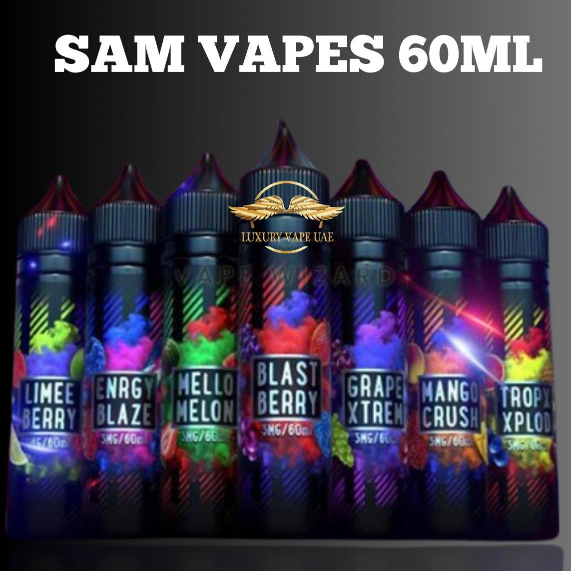SAM VAPES E-LIQUID 60ML ALL SERIES