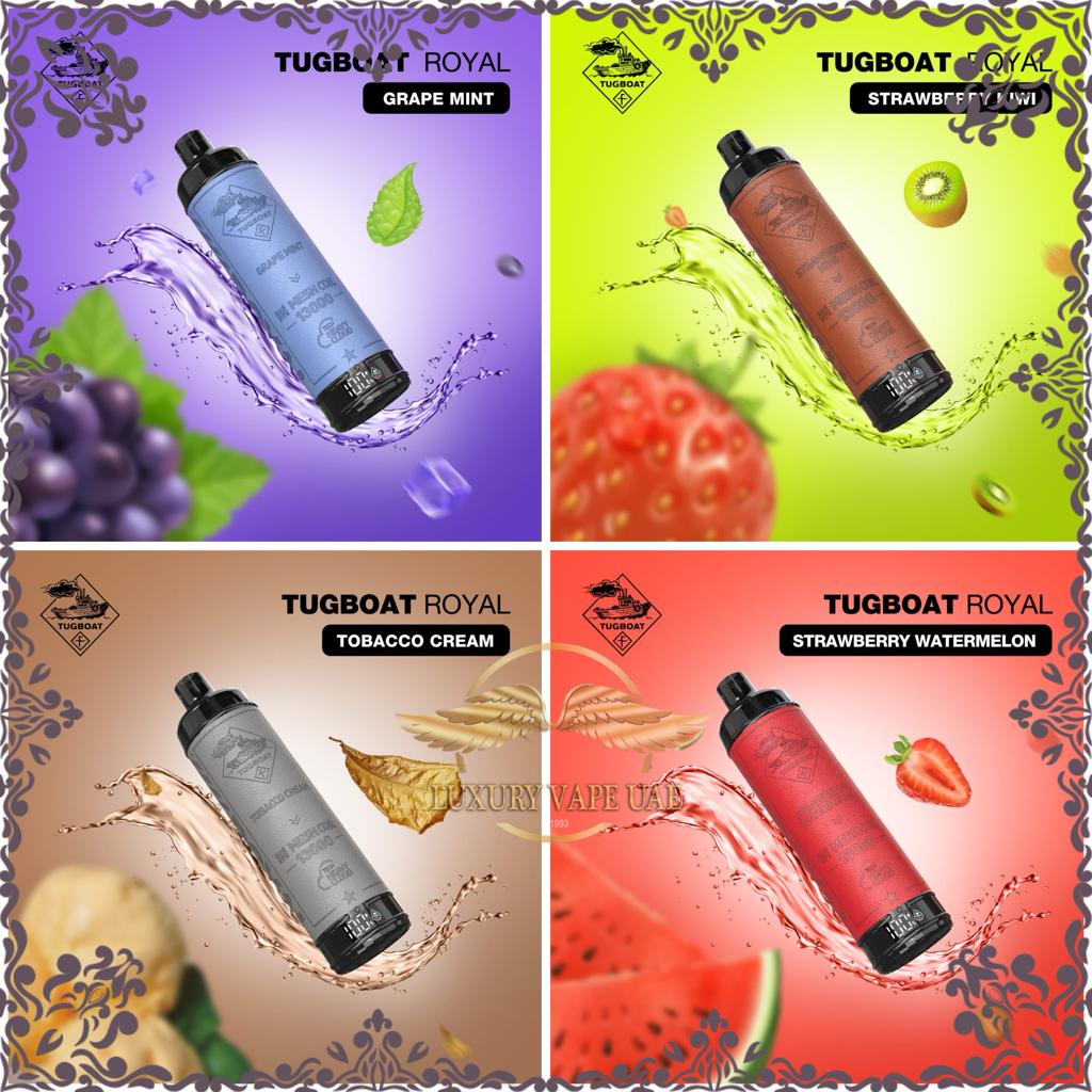 Buy Tugboat Royal 13000 Puffs 5% Nic Disposable Vape