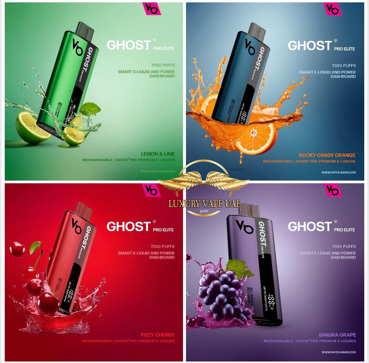 New Ghost Pro Elite 7000 Puffs by Vapes Bars In Uae