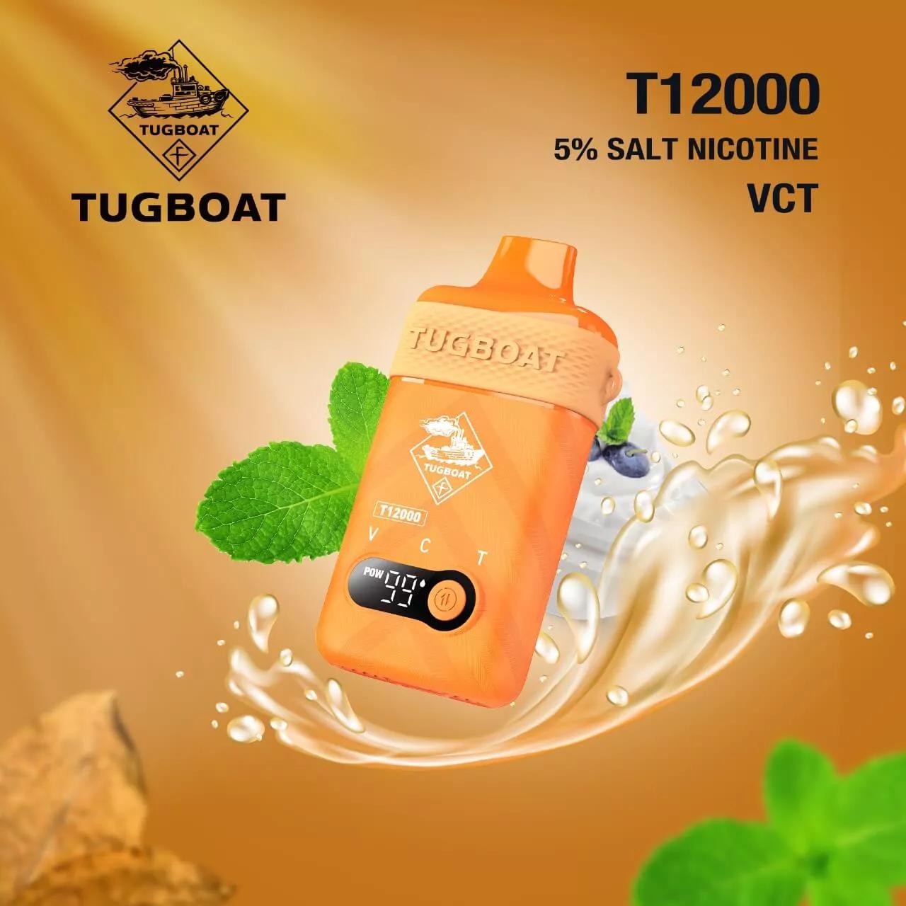 TUGBOAT T12000 PUFFS - DISPOSABLE VAPE BY TUGBOAT BRAND IN DUBAI|