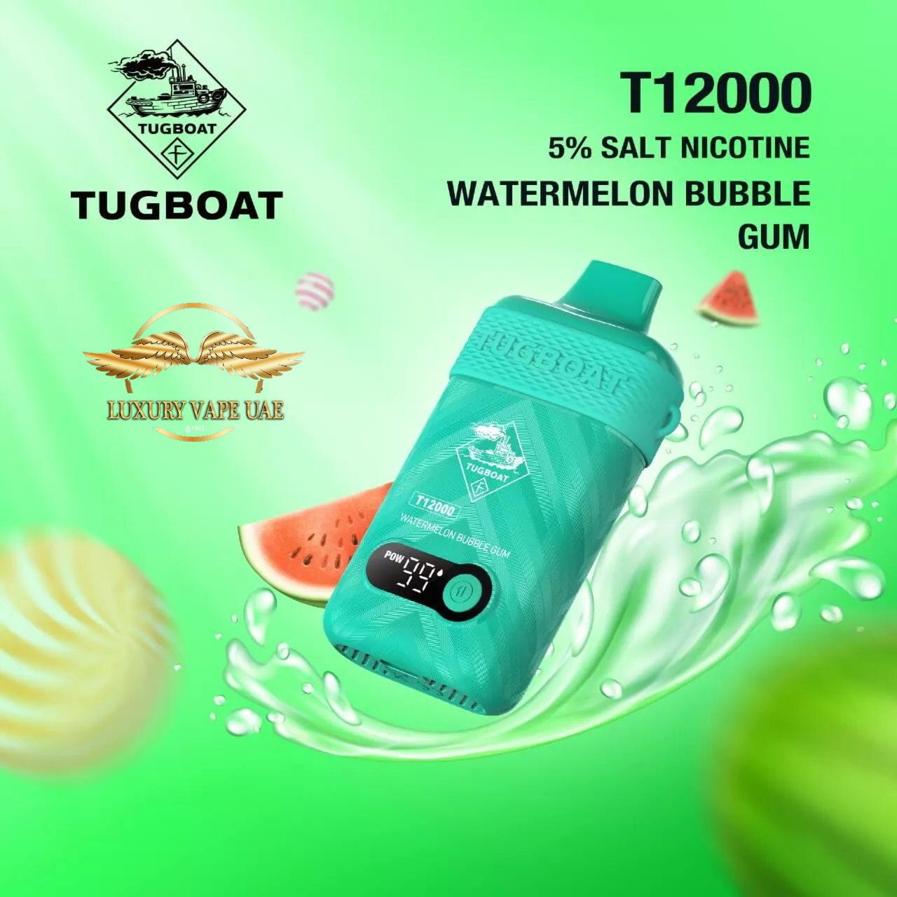 TUGBOAT T12000 PUFFS - DISPOSABLE VAPE BY TUGBOAT BRAND IN DUBAI|