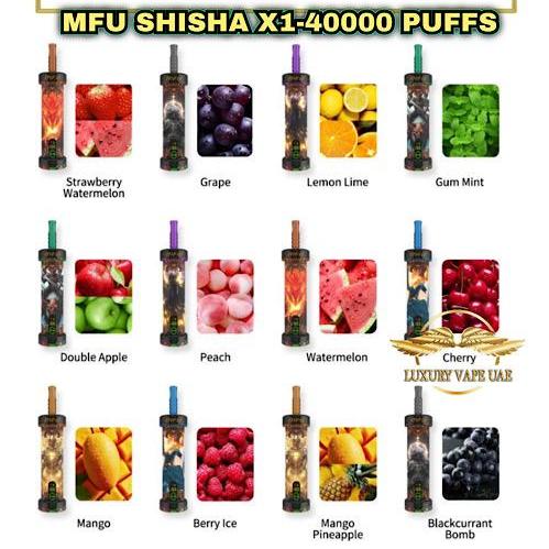 MFU Shisha X1 40000 Puffs-Luxury Smoke UAE