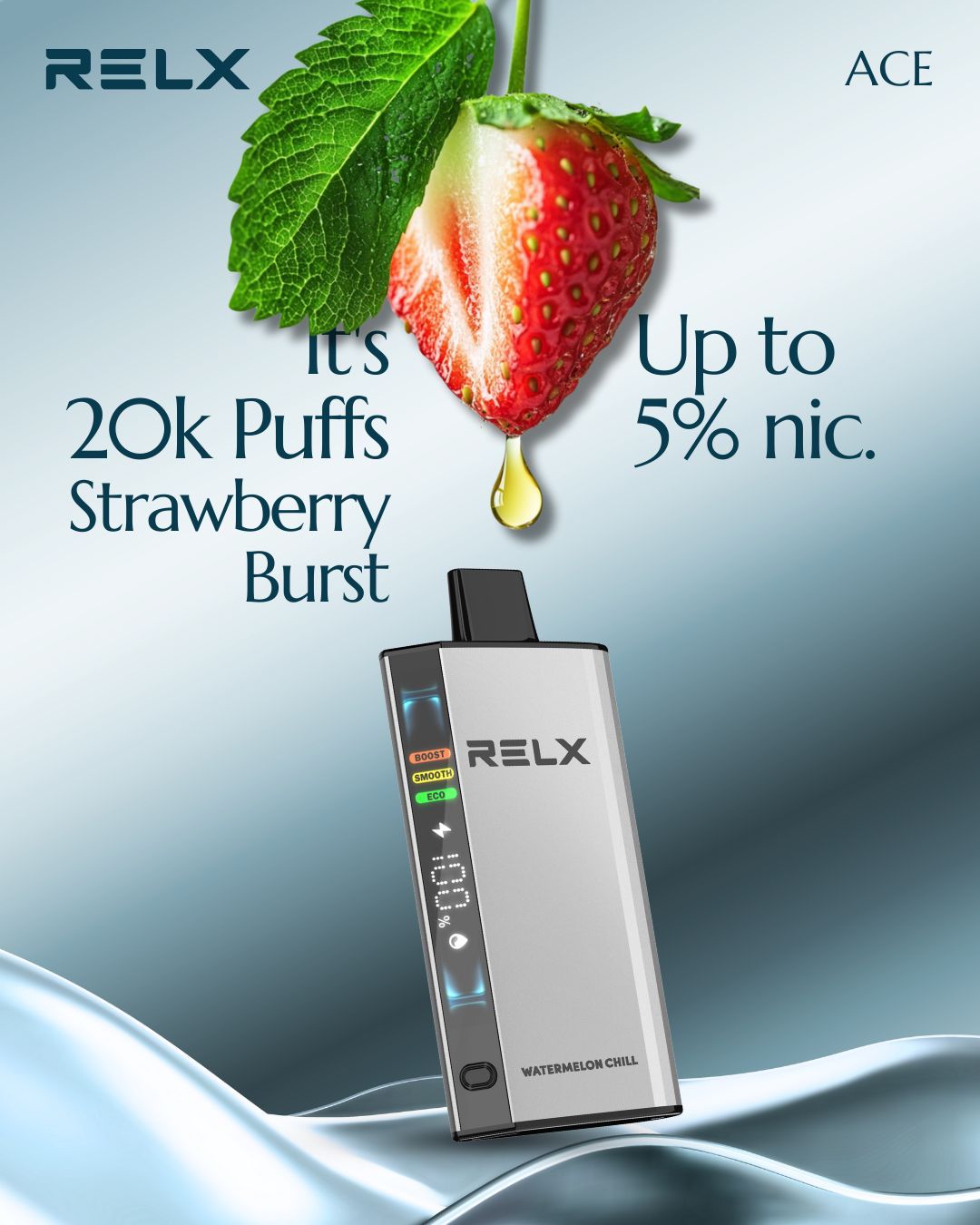 RELX Ace 20000 Puffs 50MG Disposable Kit Dubai