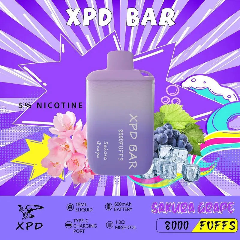 BUY XPD 8000 Puffs Disposable Vape DUBAI