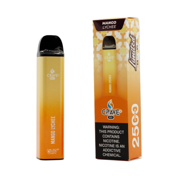 NEW CRAVE MAX 2500 PUFFS DISPOSABLE VAPE