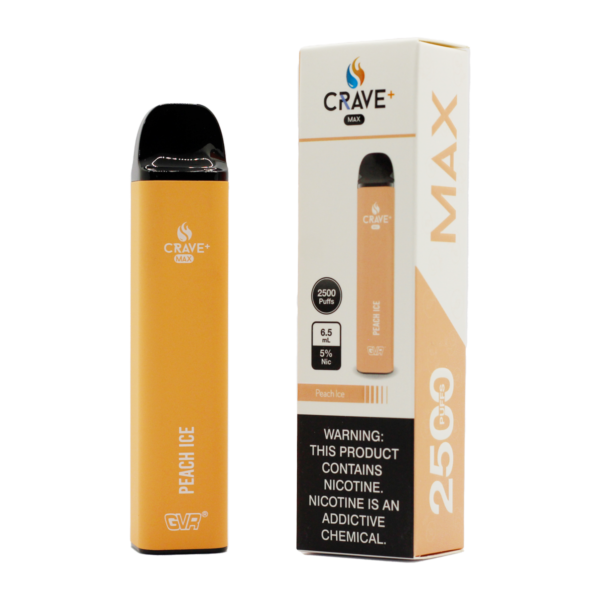 NEW CRAVE MAX 2500 PUFFS DISPOSABLE VAPE