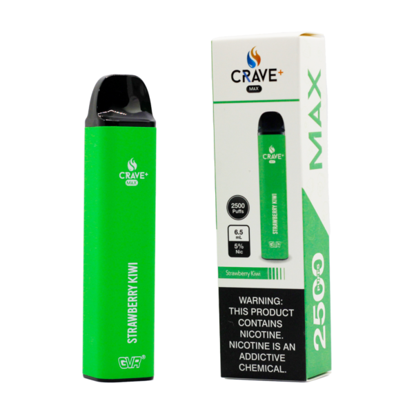 NEW CRAVE MAX 2500 PUFFS DISPOSABLE VAPE