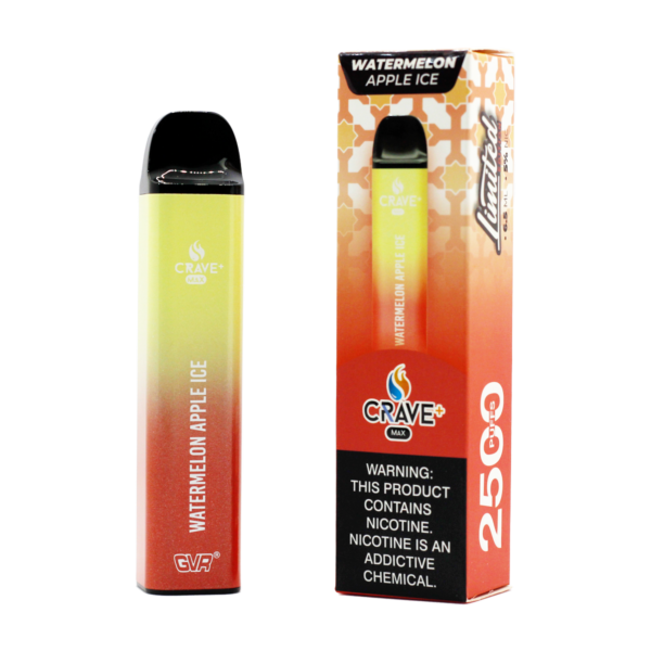 NEW CRAVE MAX 2500 PUFFS DISPOSABLE VAPE