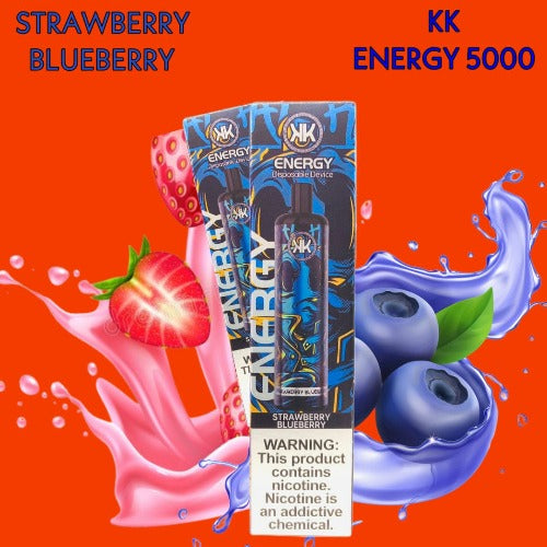 New KK ENERGY 5000 Puffs Rechargeable Disposable