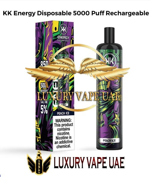 New KK ENERGY 5000 Puffs Rechargeable Disposable