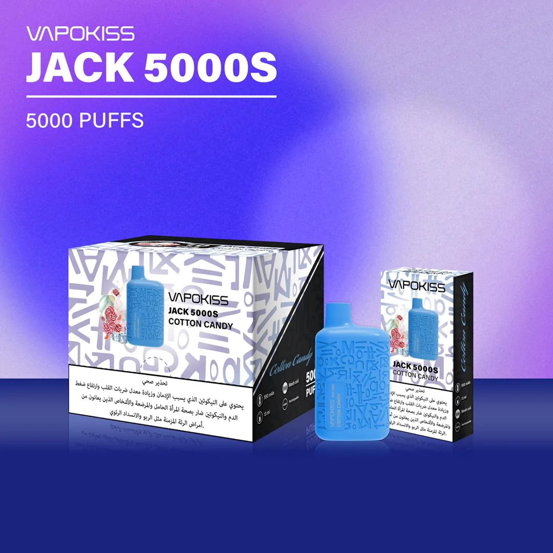 Vapokiss Jack 5000S PUFFS Disposable Vape