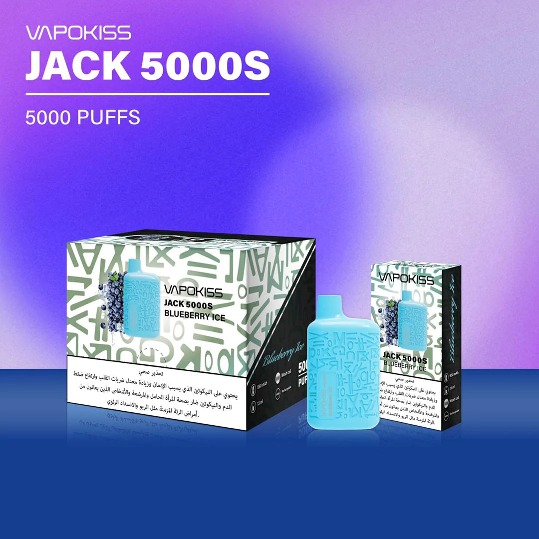 Vapokiss Jack 5000S PUFFS Disposable Vape