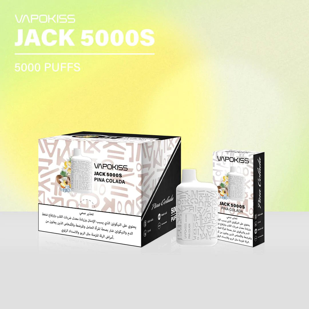 Vapokiss Jack 5000S PUFFS Disposable Vape