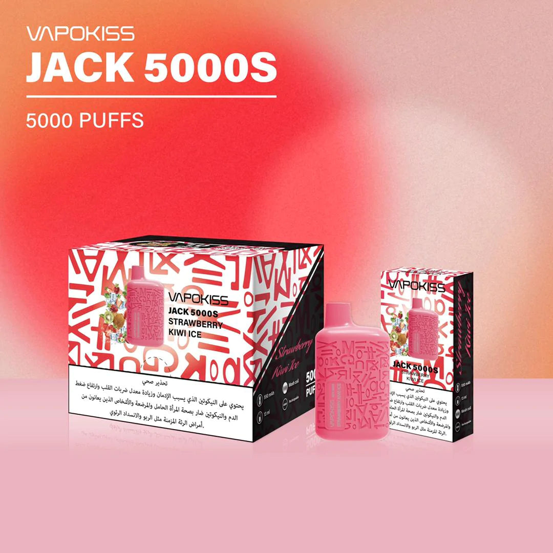 Vapokiss Jack 5000S PUFFS Disposable Vape