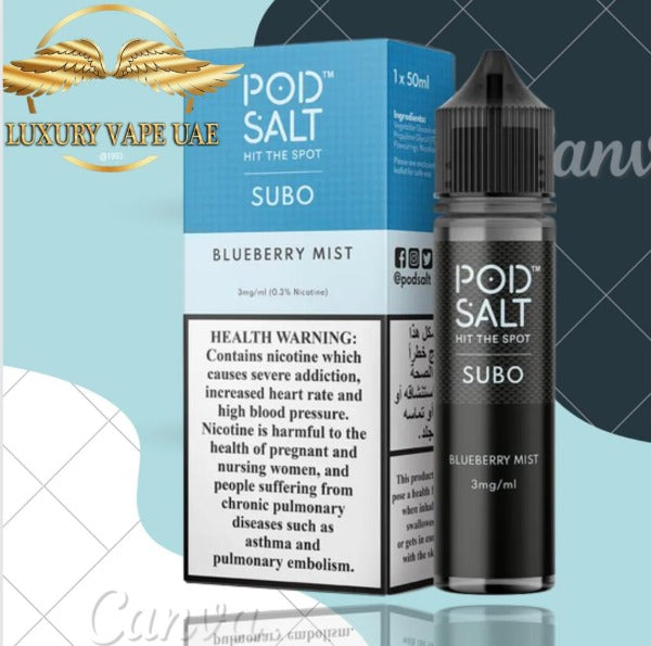 POD SALT SUBO–STRAWBERRY MIST E-LIQUID 50ML/3MG