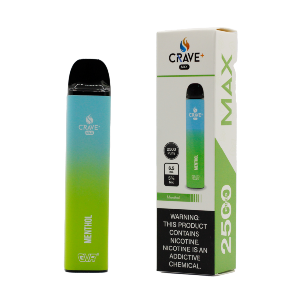 NEW CRAVE MAX 2500 PUFFS DISPOSABLE VAPE