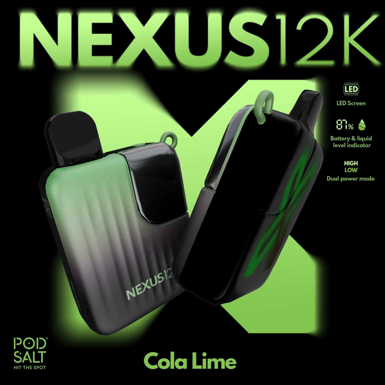 fenix disposable vape Nexus 12K Puffs Disposable Vape by Pod Salt| 20mg Nicotine – Luxury Smoke AE
