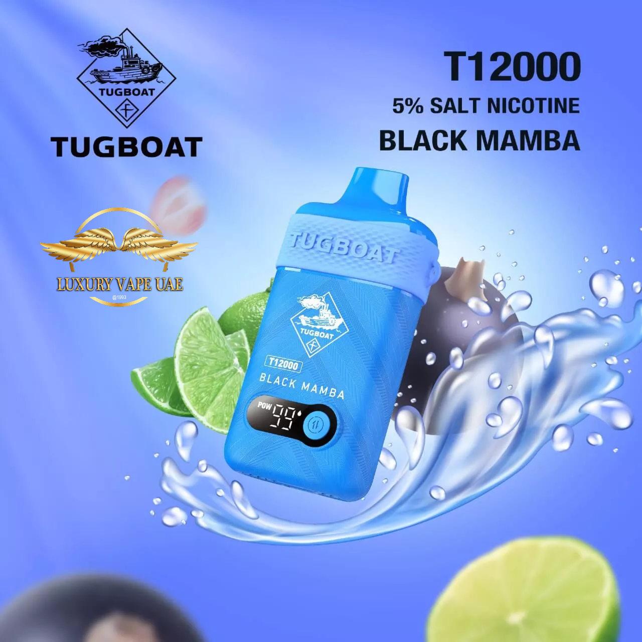 BLACK MAMBA BY TUGBOAT T12000 PUFFS - IN  DUBAI|