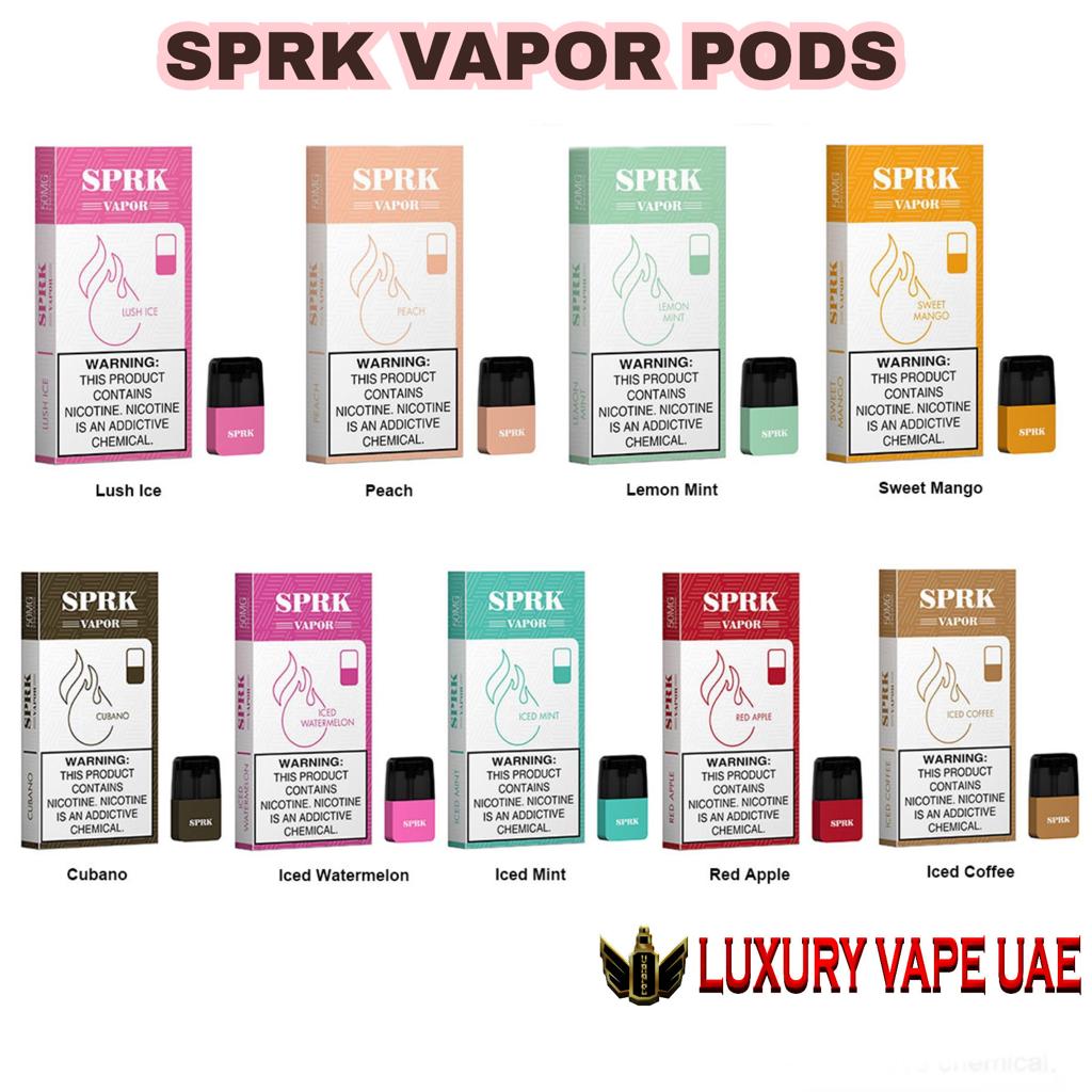 BUY SPRK VAPOR PODS ALL FLAVORS IN DUBAI