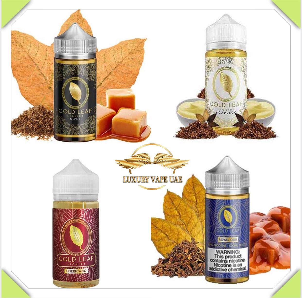 Gold leaf 100ml E-Liquid All Series Dubai