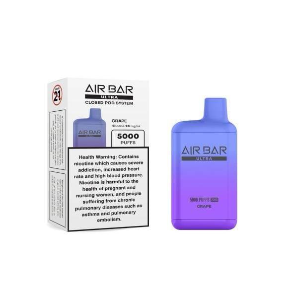 Air Bar Ultra vape device and packaging on a white background