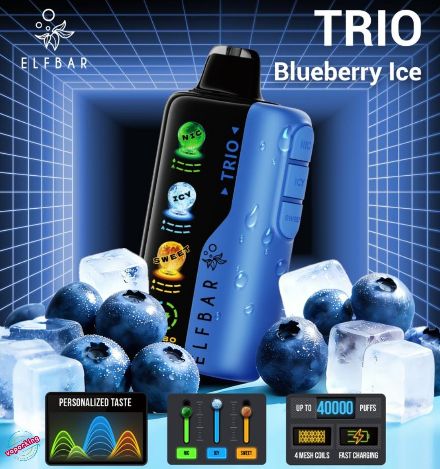 Elf Bar TRIO 40000 Puffs 5% Nicotine| Elf Bar Dubai