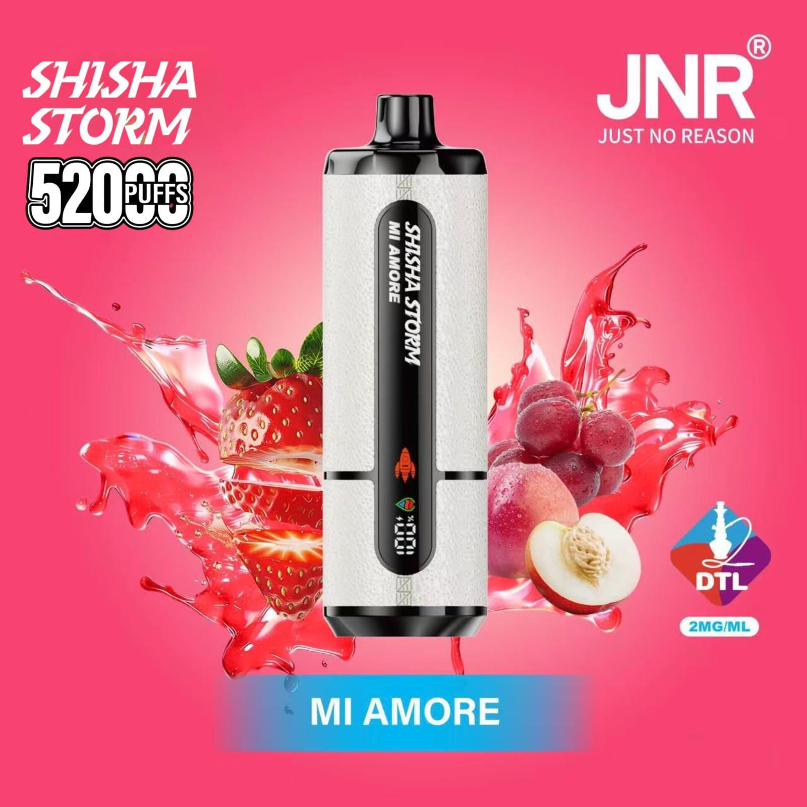 New JNR Shisha Storm 52000 Puffs 2mg In Dubai|